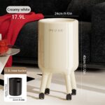 Indoor Storage Pedestal-style round trash can