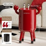 Indoor Storage Pedestal-style round trash can