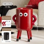 Indoor Storage Pedestal-style round trash can