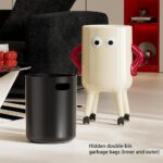 Indoor Storage Pedestal-style round trash can